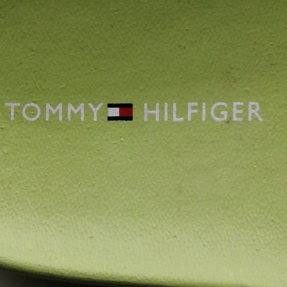 Tommy Hilfiger Womens Sandal Green Slide Wide Strap Molded Footbed Flat Heel 5 - Picture 8 of 9
